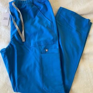 Figs Capri Blue Scrub Pants